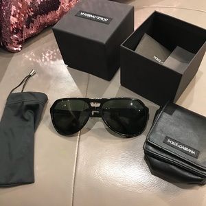 Men’s Dolce & Gabbana foldable black sunglasses